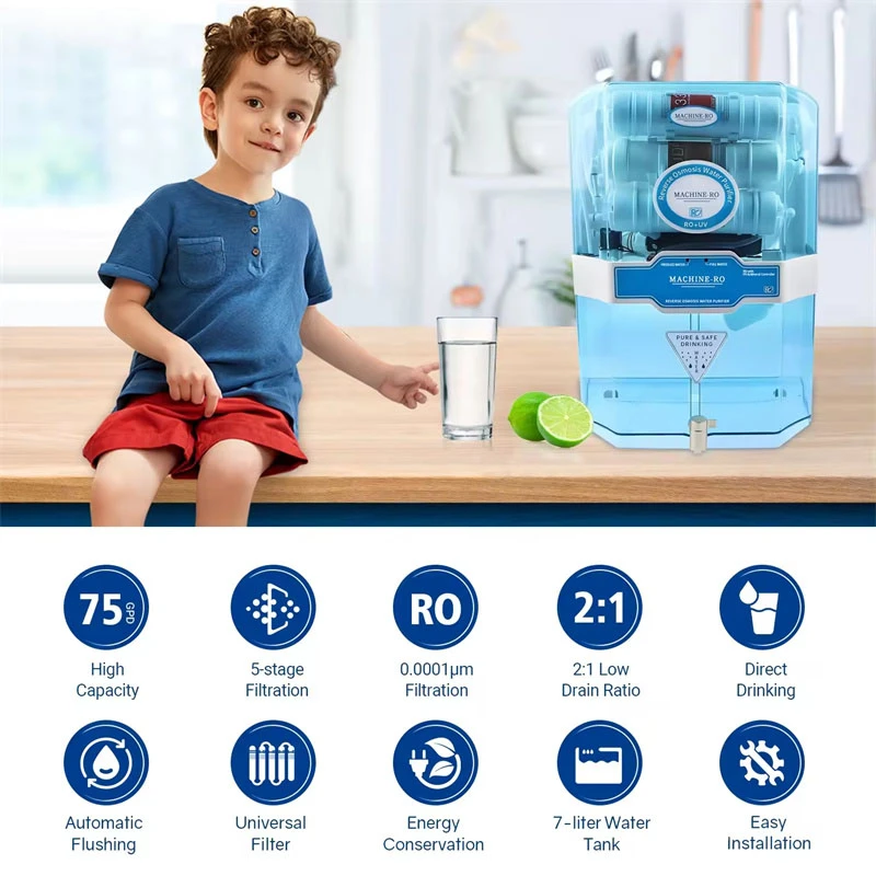 75gpd 100gpd 6 Stage RO Water Purifier 75gpd 100gpd 6 Stage RO Water Purifier